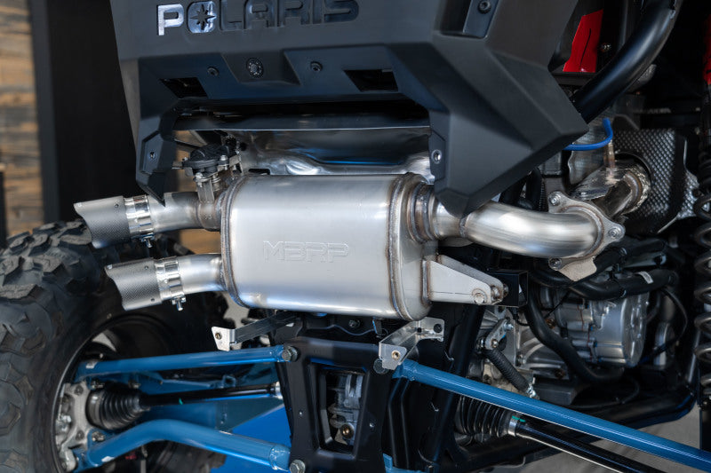 MBRP 20-22 Polaris RZR Pro XP 2.5in Slip-On Active Exhaust Dual Out Secondary image