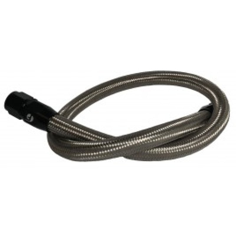 Fleece Performance 98.5-18 Dodge Cummins 34.5in Common Rail/VP44 Coolant Bypass Hose (SS-Braided) Secondary image
