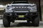 DV8 Offroad 21-22 Ford Bronco Factory Front Bumper Licence Relocation Bracket - Front view