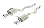 Borla 99-04 Ford Mustang GT 4.5L V8 AT/MT RWD 2dr ATAK SS Catback Exhaust system with dual tips.