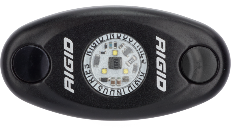 Rigid Industries A-Series Light - Black - Low Strength - Natural White for offroad lighting and electrical