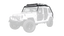 Body Armor 4x4 07-18 Jeep Wrangler JK Windshield Light Bar on Jeep