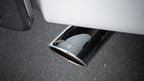 Borla 20-22 Chevrolet/GMC Silverado/Sierra 6.6L T-304 SS Cat-Back S-Type Exhaust - Brushed chrome tip close-up
