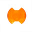 KC HiLiTES 6in. Light Shield for SlimLite LED - Amber for offroad lighting