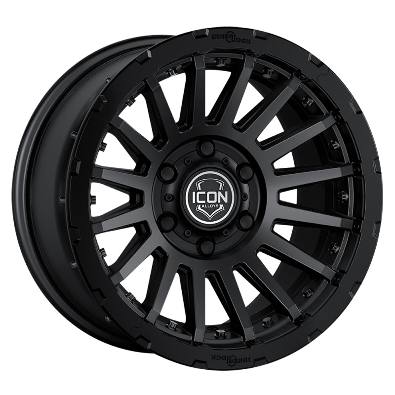 ICON Recon Pro 17x8.5 6x5.5 0mm Offset 4.75in BS 106.1mm Bore Satin Black Wheel for offroad performance upgrades