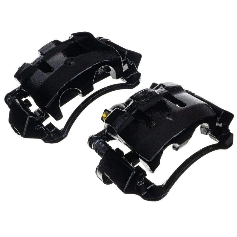Power Stop 00-05 Ford Excursion Front Black Caliper - Pair w/Bracket Secondary image