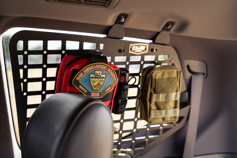 DV8 Offroad 03-09 Lexus GX 470 Rear Window Molle Storage Panels with gear and accessories