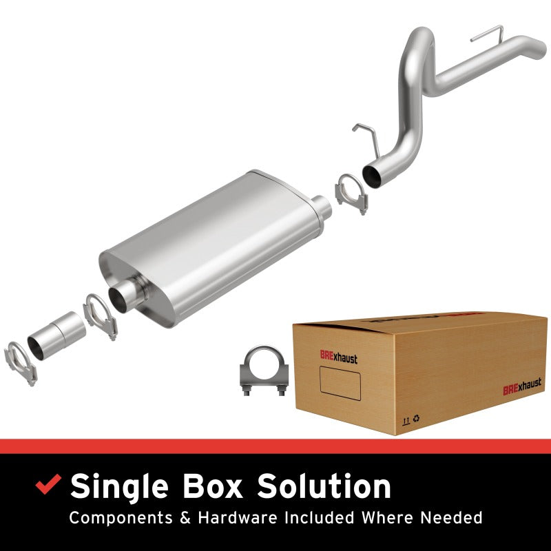 MagnaFlow BRE Exhaust Kit 87-90 Jeep Wrangler components in packaging for off road parts.