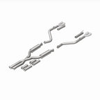 MagnaFlow 2017+ Dodge Challenger 409 SS Polished 3in Quad Tips Cat-Back Exhaust components