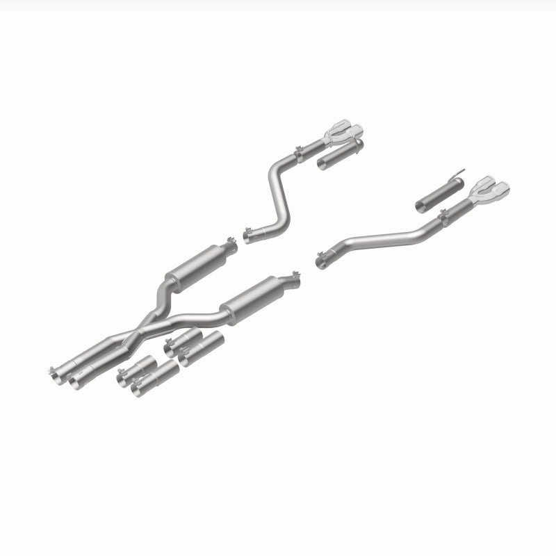 MagnaFlow 2017+ Dodge Challenger 409 SS Polished 3in Quad Tips Cat-Back Exhaust components