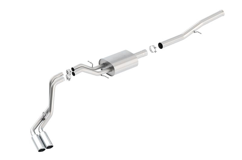 Borla 14 Silv/Sierra 1500 EC Std/CC Short 143.5in WB ATAK Dual Rolled Side Exit Cat-Back Exhaust Secondary image