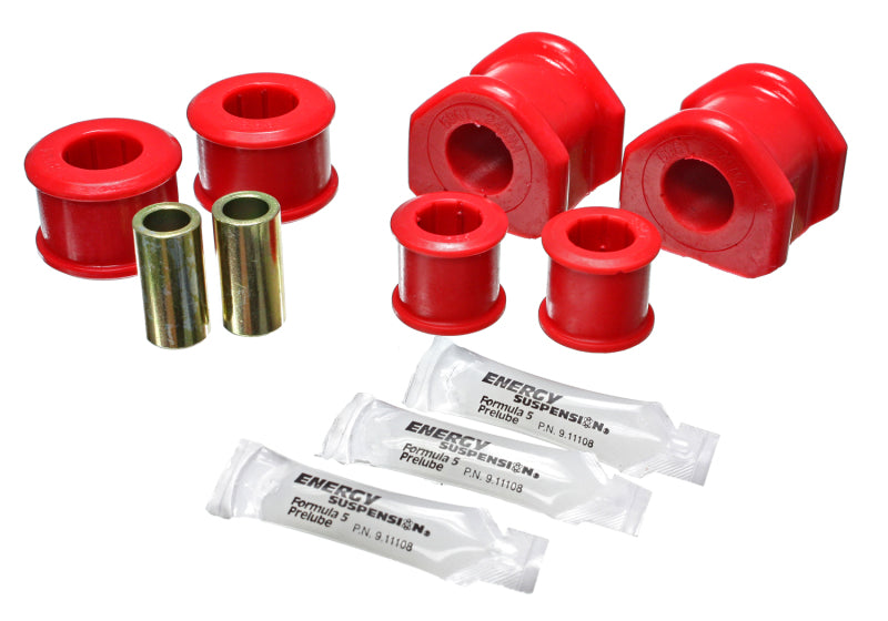 Energy Suspension 11-13 Ford Mustang Red 24mm Rear Sway Bar Bushings for offroad performance upgrades Main image