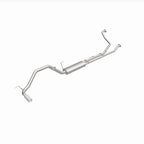 MagnaFlow CatBack 07-15 Nissan Titan V8 LGAS/LFLEX Single MF Polished Stainless Exhaust pipes for offroad performance upgrades.