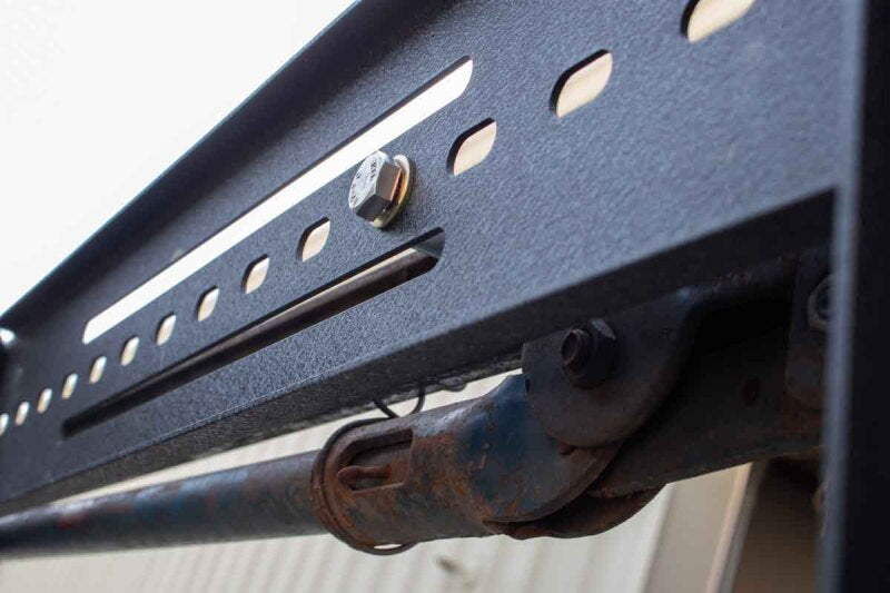 Fishbone Offroad Hi-Lift Jack Mount Kit close-up of hardware