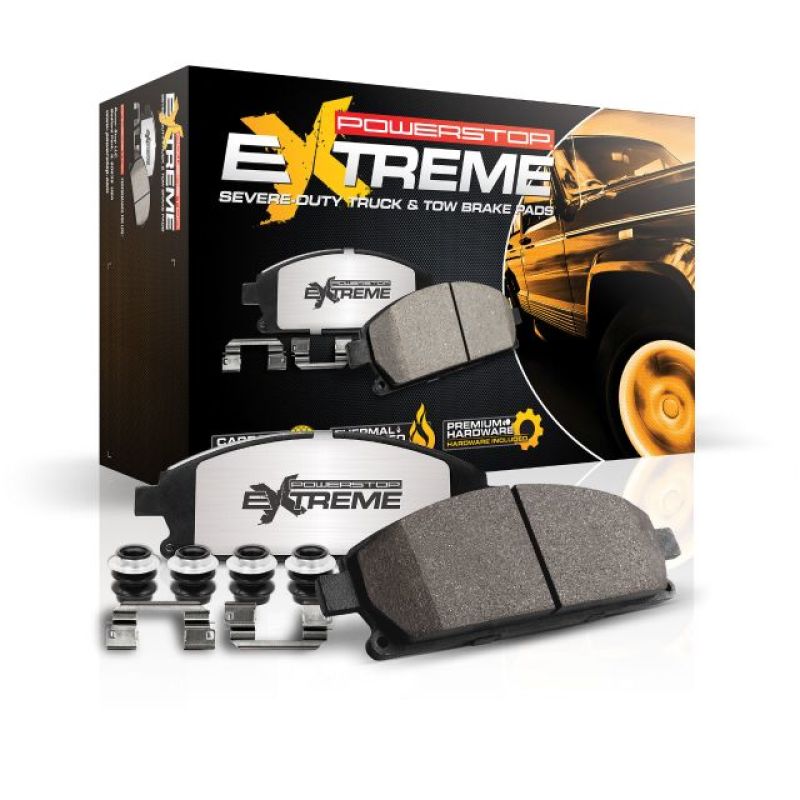Power Stop 94-96 Ford Bronco Front Z36 Truck & Tow Brake Pads w/Hardware Secondary image