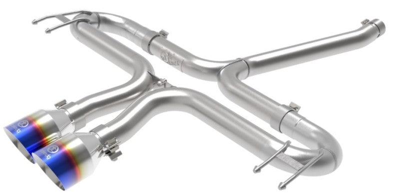aFe Takeda 2-1/2in 304 SS Axle-Back Exhaust w/Blue Flame Tips 17-20 Honda Civic Sport L4-1.5L (t) Secondary image