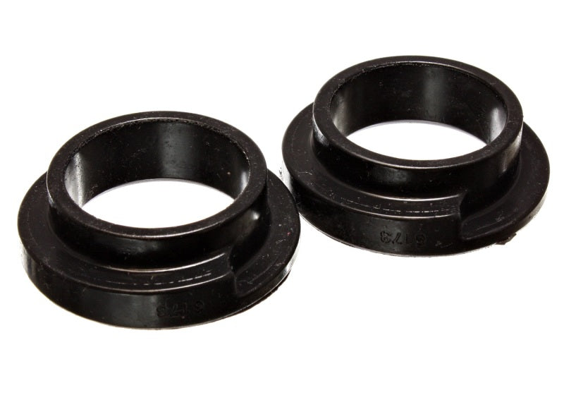 Energy Suspension Universal 2 1/8in ID 2 1/2in OD 5/8in H Black Coil Spring Isolators (2 per set) for suspension lift kits