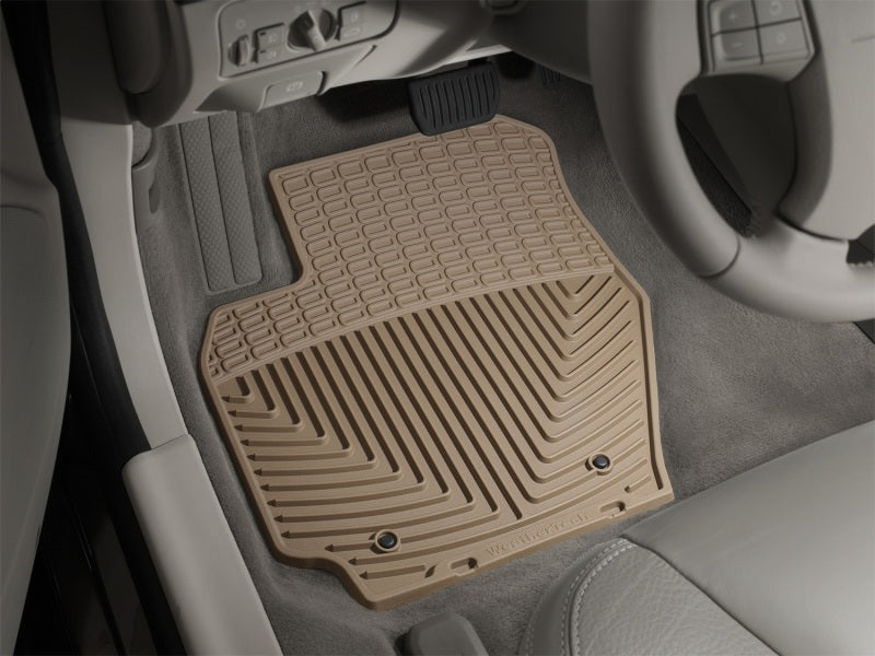 WeatherTech 07+ Volvo S80 Front Rubber Mats - Tan in car