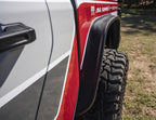 Bushwacker 2020 Jeep Gladiator Launch Edition Flat Style Flares 4pc - Black on Jeep wheel and tire