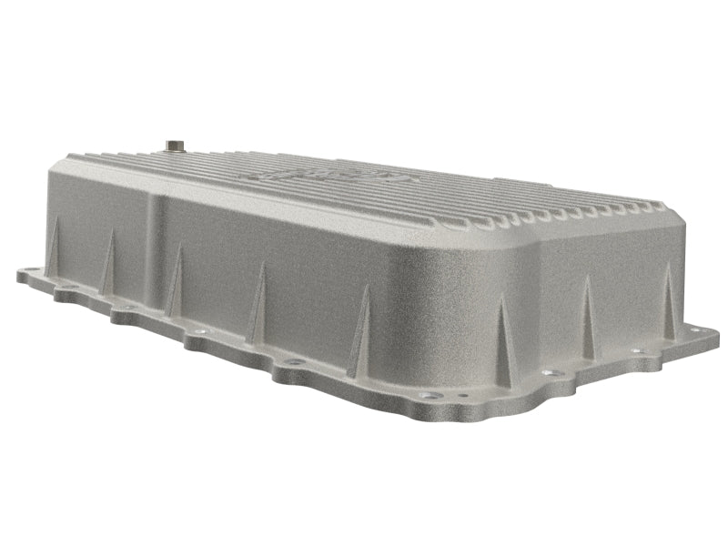 aFe 20-26 GM Trucks L6 3.0L Transmission Pan - Raw / Machined Fins Secondary image