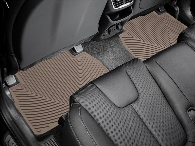 WeatherTech 19-20 Hyundai Santa Fe Rear Rubber Mats - Tan Secondary image