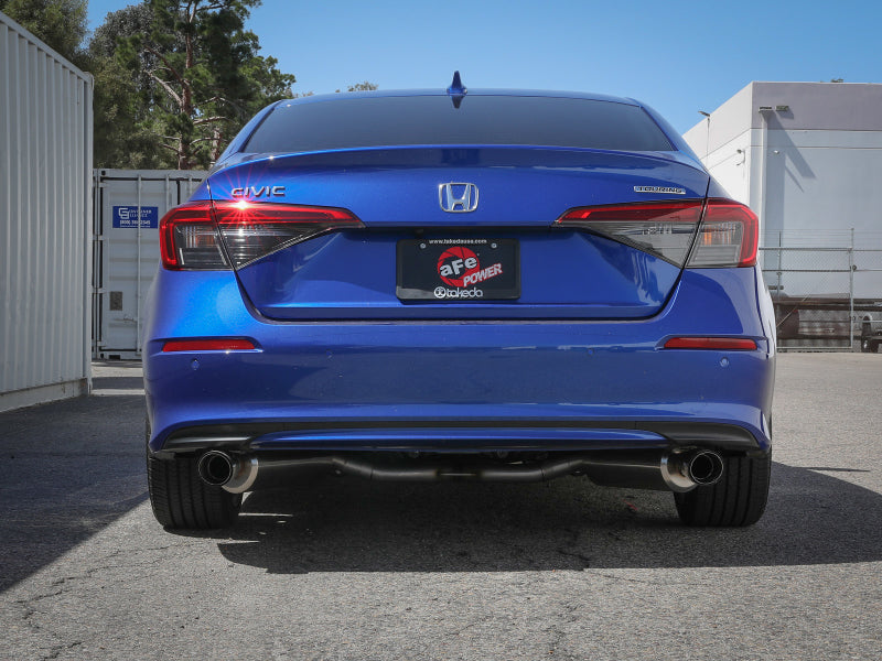 aFe Takeda 2.5in 304 SS Cat-Back Exhaust System w/CF Tips 2022+ Honda Civic L4-1.5L (t) Secondary image