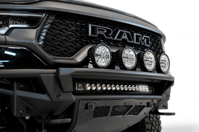 Addictive Desert Designs 2021 Dodge RAM 1500 TRX Light Hoop For PRO Bolt-On Front Bumper with offroad lighting