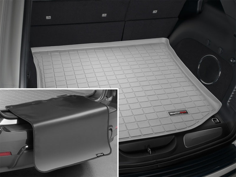 WeatherTech 2011+ Jeep Grand Cherokee Cargo With Bumper Protector - Grey Secondary image