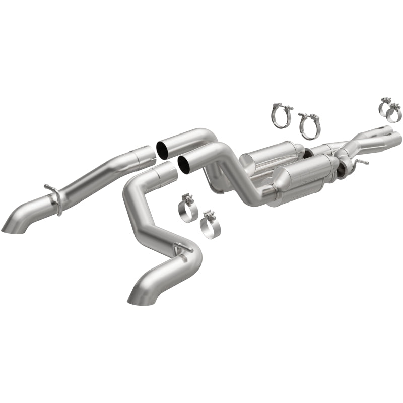MagnaFlow Cat-Back 2021 Jeep Wrangler 6.4L Rock Crawler Series Dual Exit Stainless Exhaust Secondary image