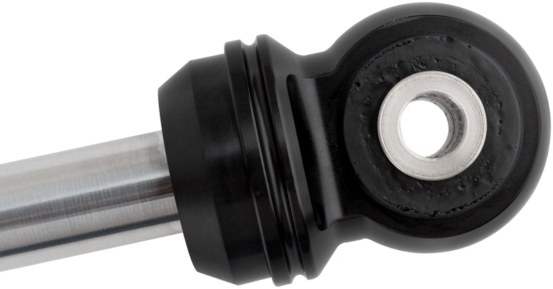 Fox 3.0 Factory Series 8.8in R/R Front Internal Bypass Shock 2-3in Lift w/ DSC 2018+ Jeep JL close-up view