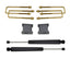 MaxTrac 07-16 GM C1500 2WD w/Cast Steel Susp. 2in Rear Lift Kit components including shocks and lift blocks.