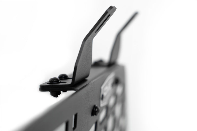 DV8 Offroad 03-09 Lexus GX 470 Rear Window Molle Storage Panels close-up showing mounting bracket and connectors.