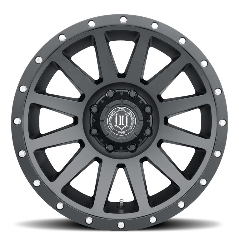 ICON Compression 20x10 8x180 -19mm Offset 4.75in BS 124.2mm Bore Satin Black Wheel Secondary image