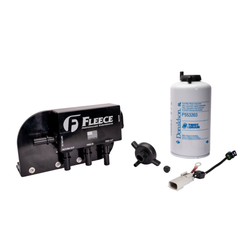 Fleece Performance 17-26 Ford F250-550 Powerstroke Under Bed Fuel Filter Assembly Secondary image