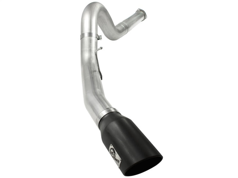 aFe Atlas 5in DPF-Back Aluminized Steel Exh Sys Ford Diesel Trucks 11-14 v8-6.7L td wrinkled blk tip Secondary image