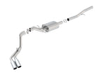 Borla 14 Silv/Sierra 1500 EC Std/CC Short 143.5in WB S-Type Dual Rolled Side Exit Cat-Back Exhaust image