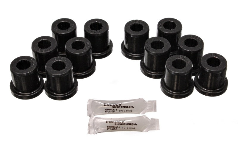 Energy Suspension 81-89 Toyota FJ40/FJ60 Landcruiser 2/4WD Blk Front Leaf Spring Bushing Set for offroad performance upgrades