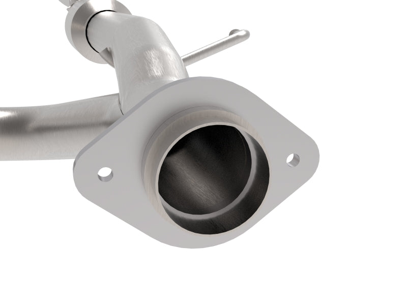 aFe Toyota Tacoma 05-15 V6-4.0L Twisted Steel Y-Pipe w/ Cat Secondary image