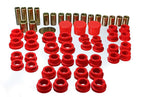 Energy Suspension 02-09 350Z / 03-07 Infiniti G35 Coupe Red Rear Control Arm Bushing Set components