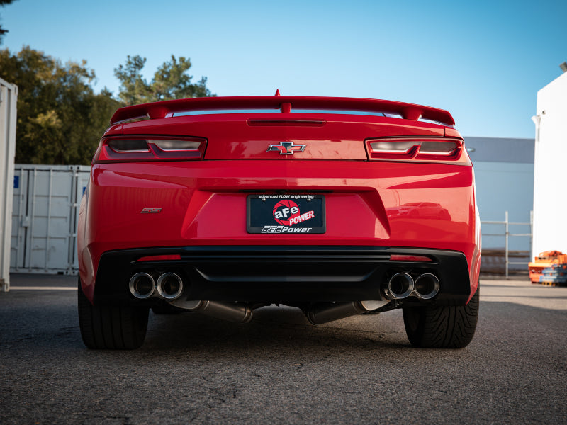 aFe POWER MACH Force-Xp 3in Axle-Back 16-21 Chevrolet Camaro SS V8 6.2L w/Mufflers - Polished Secondary image