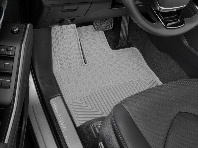 WeatherTech 2019+ Toyota Highlander Front Rubber Mats - Grey Secondary image