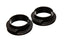 Energy Suspension Universal 2-3/16in ID 3in OD 1in H Black Coil Spring Isolators (2 per set) for offroad performance upgrades.