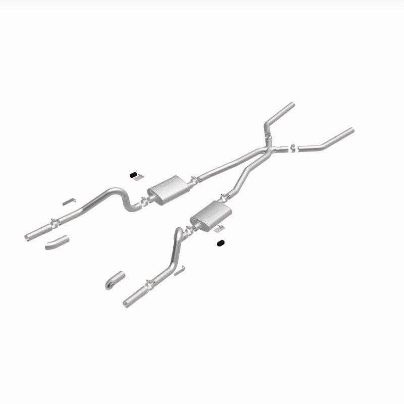 MagnaFlow SYS C/B 67-70 Mustang 2.50inch w/Tru-X exhaust system components