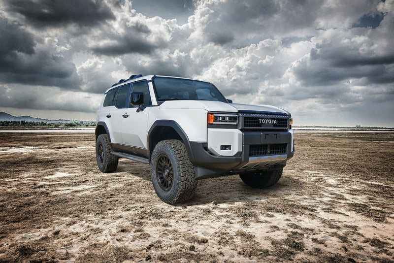 ICON 2024+ Toyota Land Cruiser 250 Series Front 2.5 VS IR Coilover Kit on offroad terrain