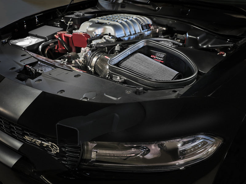 aFe Dodge Charger SRT Hellcat Redeye 21-23 V8-6.2L Track Series Stage-2 Carbon Fiber Intake System Secondary image