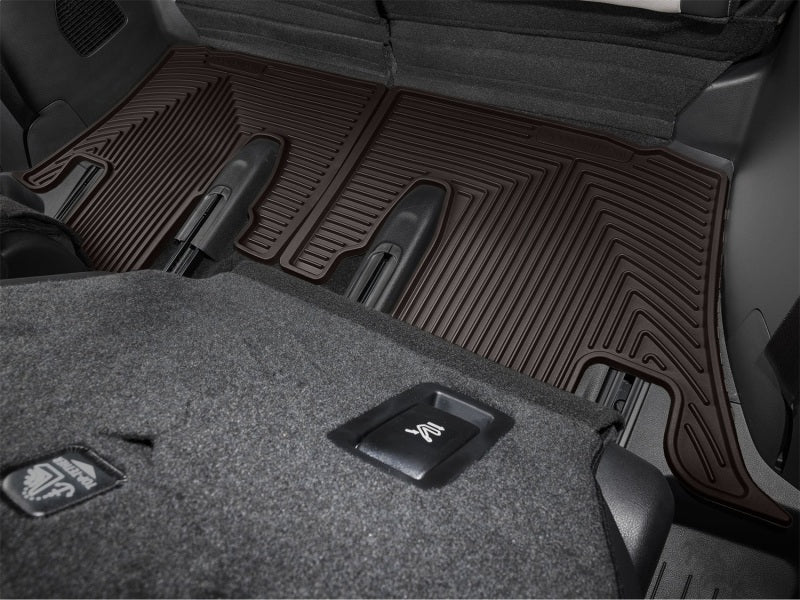 WeatherTech 24-26 Lexus TX 2nd Row Rear All-Weather Floor Mats - Cocoa Secondary image