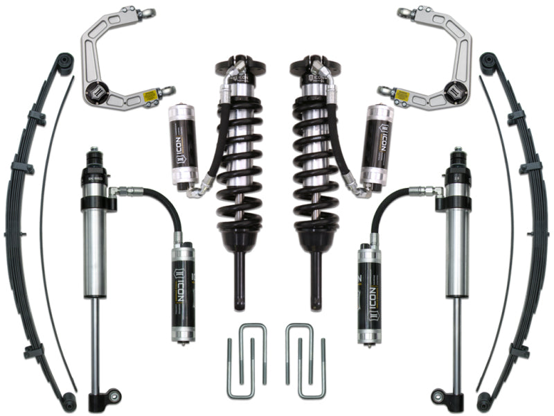 ICON 05-15 Toyota Tacoma 0-3.5in/16-17 Toyota Tacoma 0-2.75in Stage 9 Suspension System w/Billet Uca - offroad parts Main image