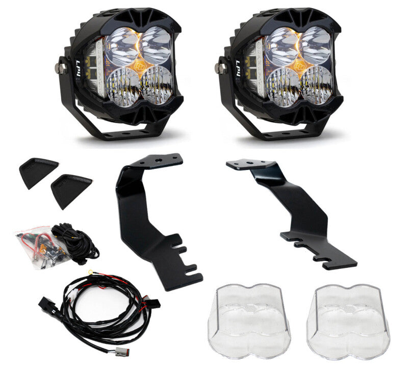Baja Designs 2022 Toyota Tundra LP4 A-Pillar Light Mount Kit components