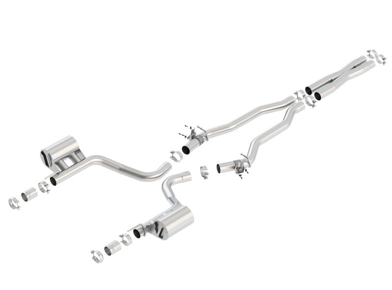 Borla 2015 Dodge Challenger Hellcat 6.2L V8 ATAK Catback Exhaust No Tips Factory Valance exhaust system parts
