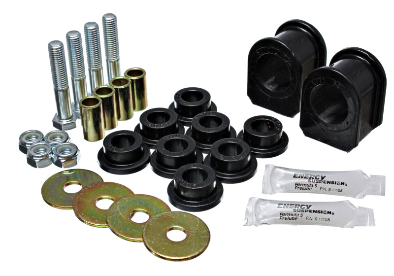 Energy Suspension 05-07 Ford Mustang Black Rear Sway Bar Frame Bushings (Must Reuse All Metal Parts) components